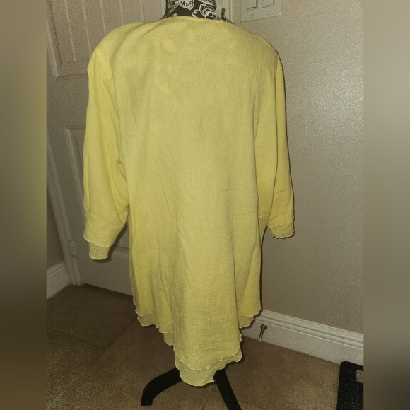 Soft Surrounding Siesta Key Yellow Tunic XL - Picture 2 of 7
